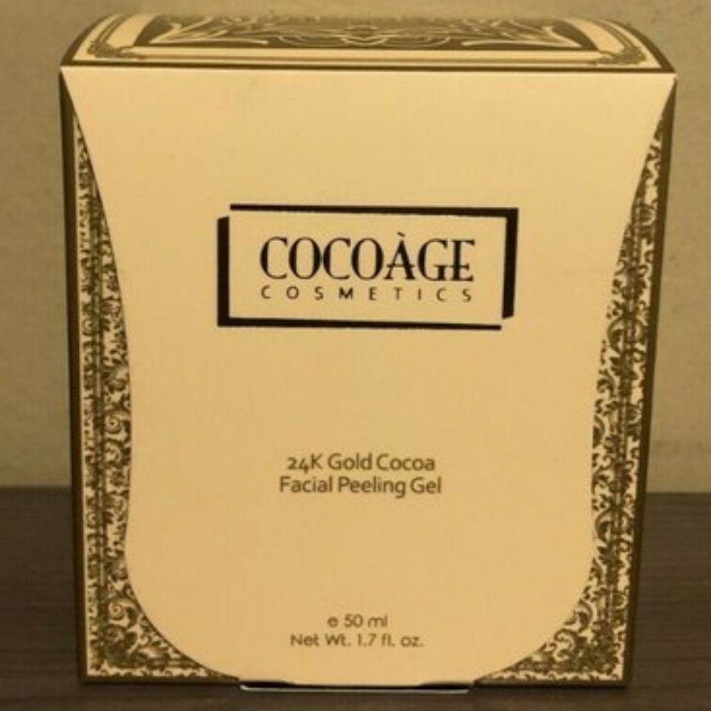 COCOAGE 24K GOLD COCOA FACIAL PEELING GEL - 1.7 fl oz / 50 ml - BRAND NEW-SEALED